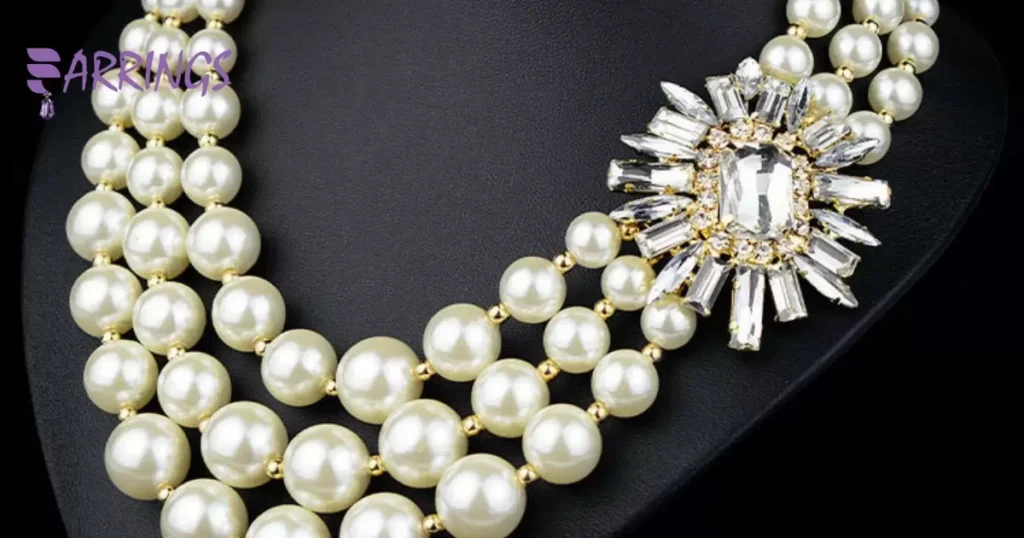 Pearl Necklace with Earring Jacket