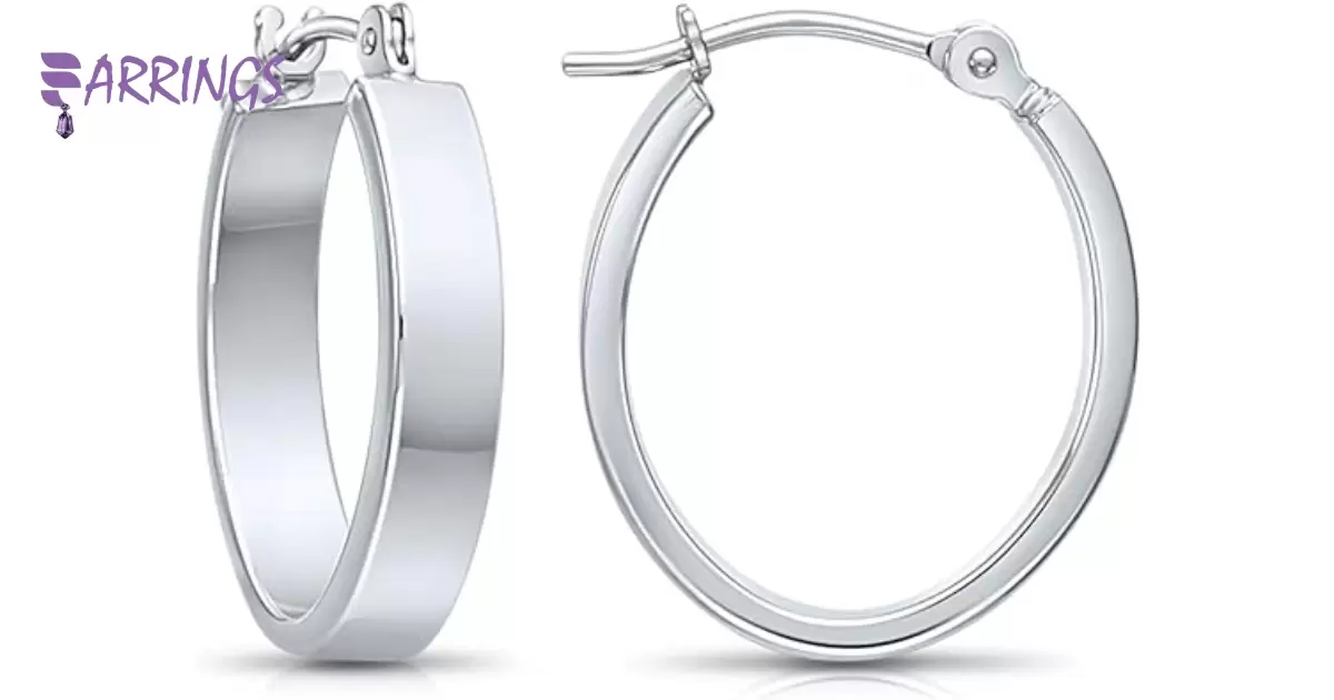 14K White Gold Huggie Hoops Single Or Pair Of Continuous Hoop Earrings