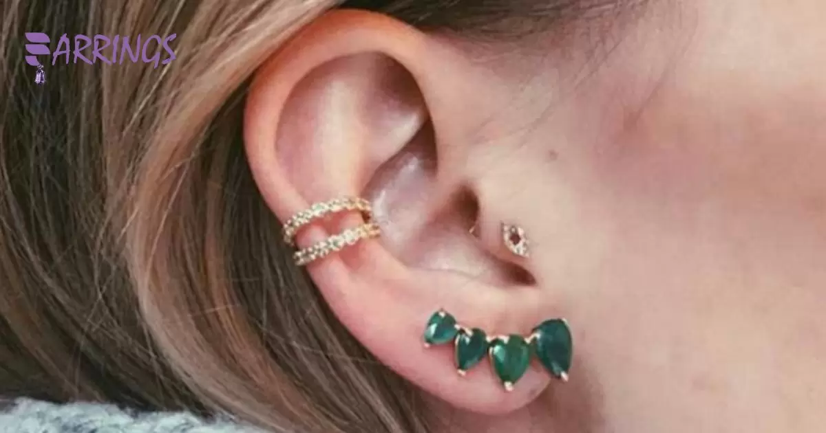 Conch Ear Cuff Piercing