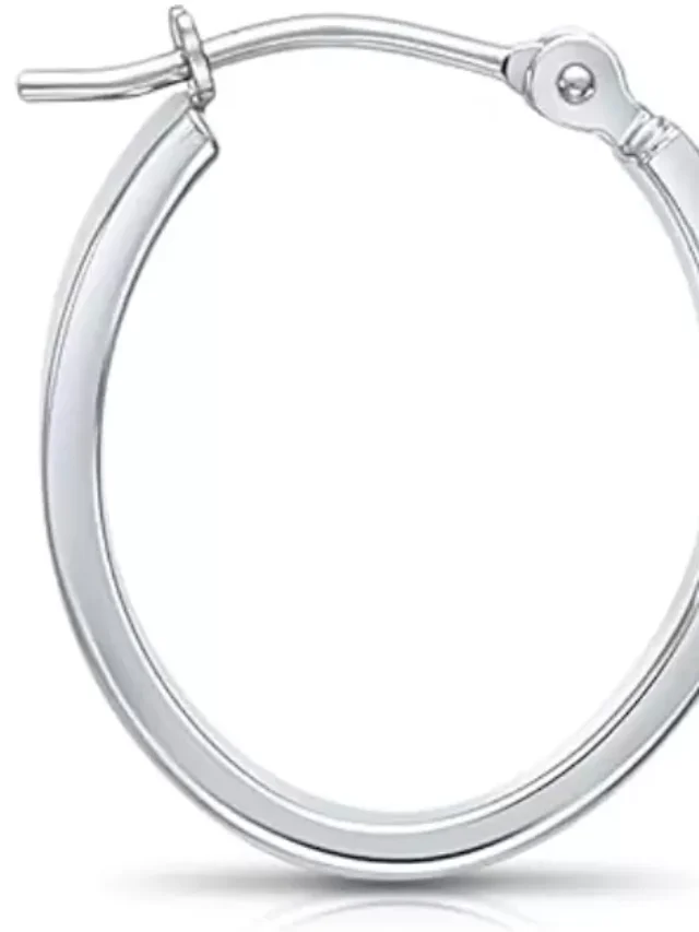 14K White Gold Huggie Hoops Single Or Pair Of Continuous Hoop Earrings