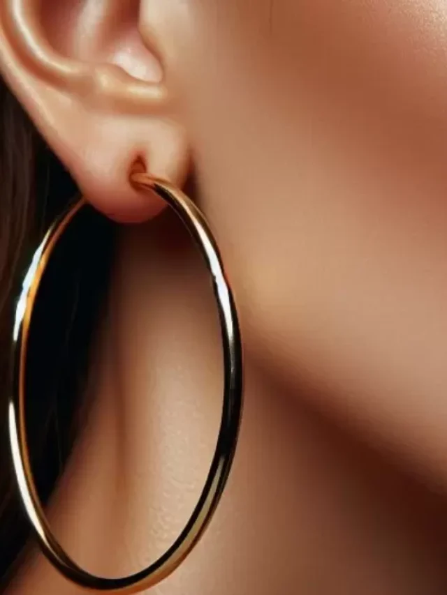 50mm Gold Hoop Earrings