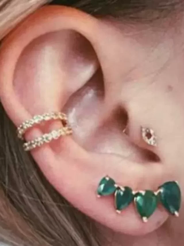 Conch Ear Cuff Piercing