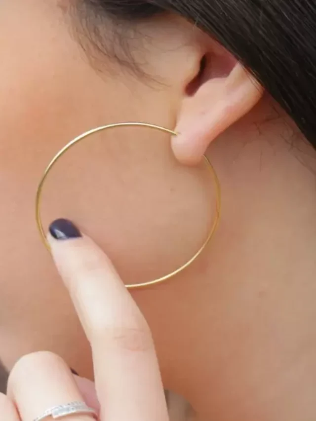 Gold Filled Hoop Earrings 25Mm