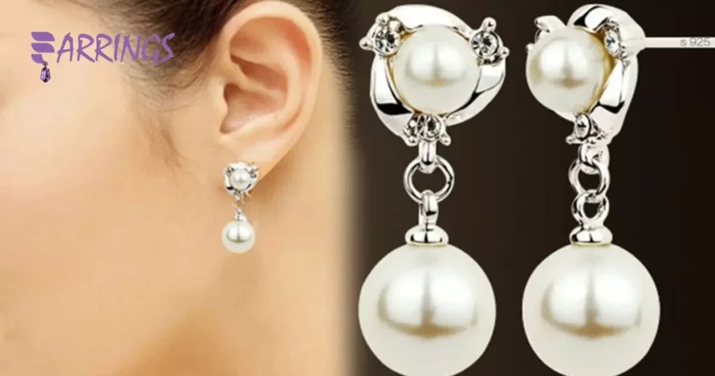 Ideal Size of Vintage Clip-On Pearl Drop Earrings