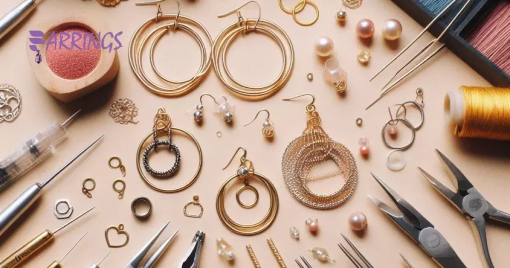 Materials Used In Making Double Pierced Hoop Earrings