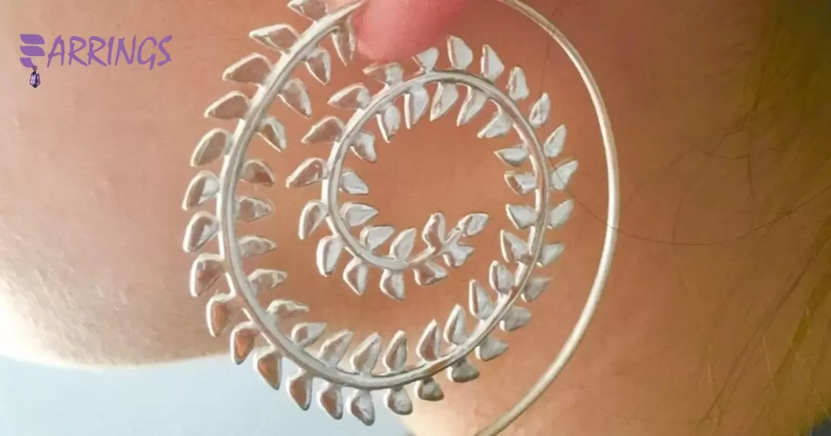 Silver Spiral Earrings