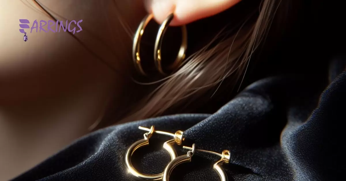 Small Gold Hoop Clip On Earrings