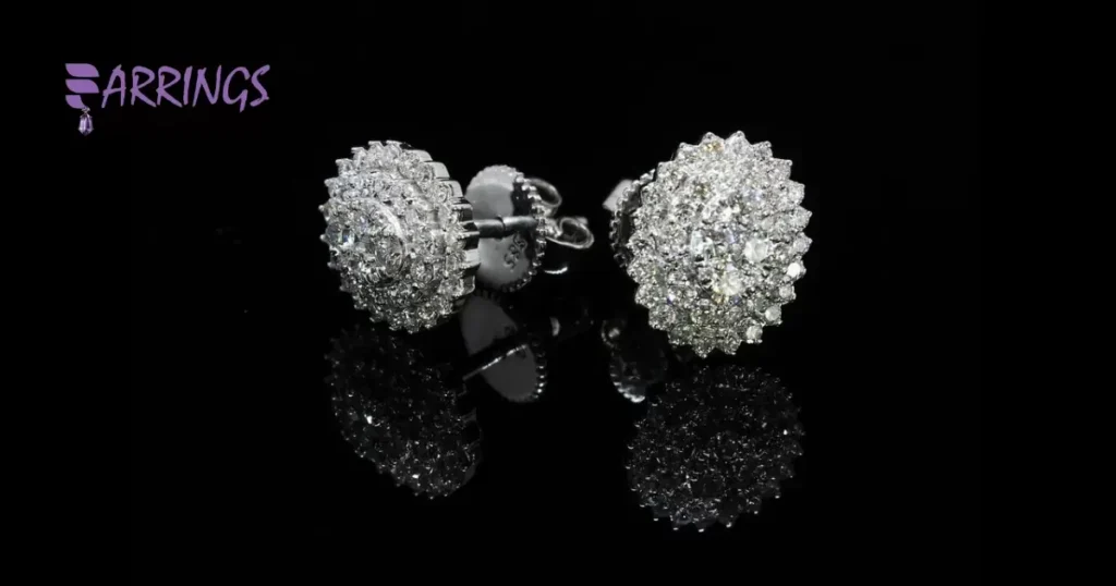 Stud earrings with pearls or diamonds are elegant choices