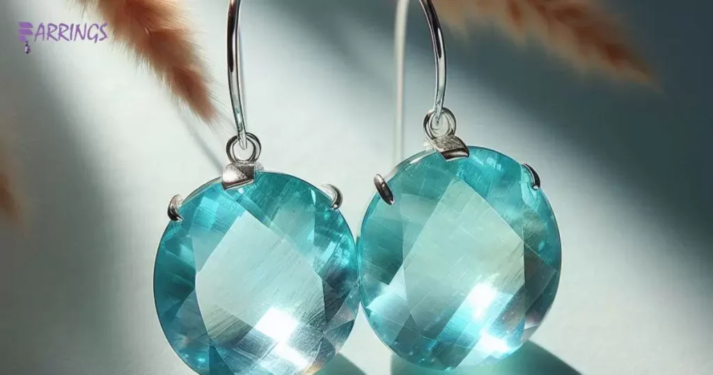 Aquamarine Stone Earrings